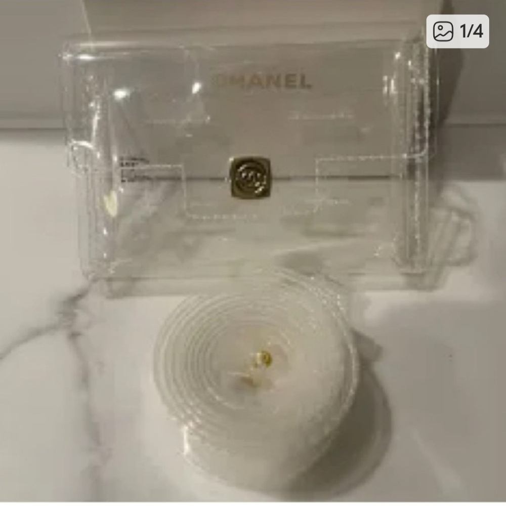 CHANEL Transparent Mini Belt Bag with Gold Detail